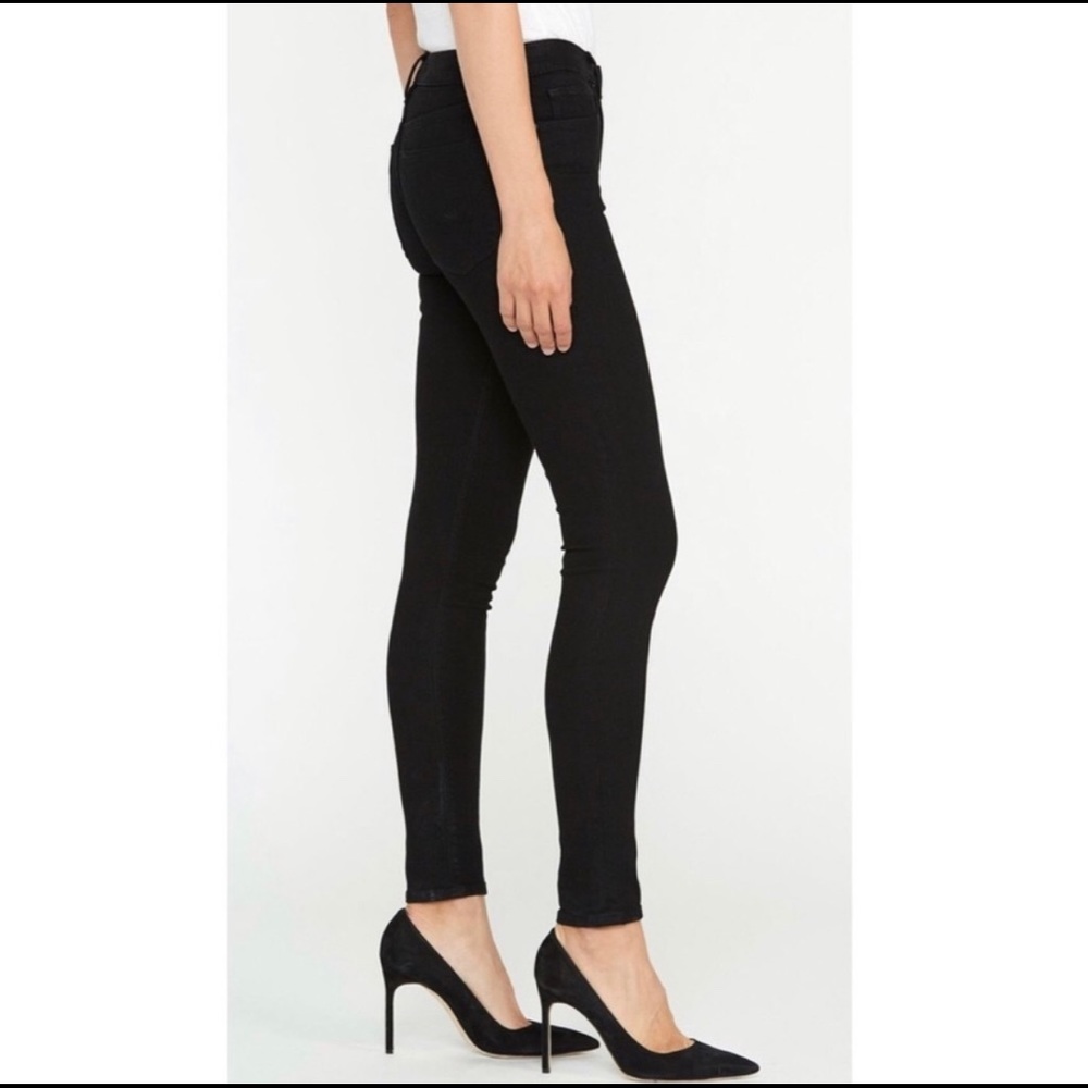 Hudson Nico Midrise Super Skinny Black Jeans
